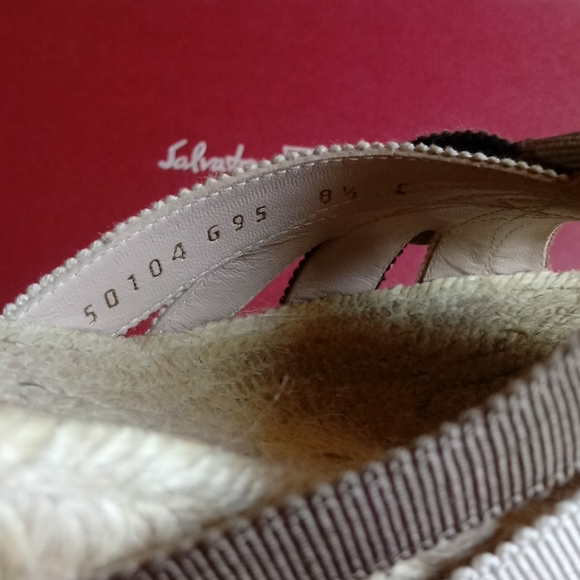 Salvatore Ferragamo 8.5C Grisson espadrille - Picture 8 of 10